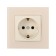 Single Tot Matte Glass, 16 a, hidden, with salary, glass, beige