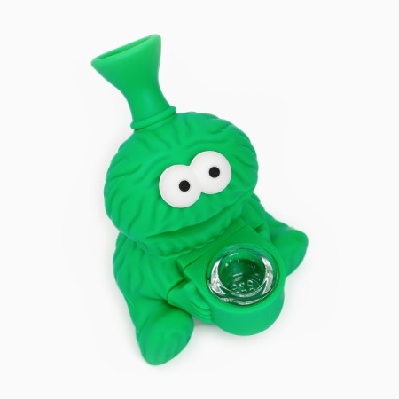 Bong smoking "Green Condeem", 11.5 x 7.5 x 7.5 cm-4