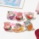 Children's ring "chosen" cats and fruits, mix form, color, dimensionless