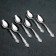 A set of teaspoons "Troika", h = 14 cm, thickness 1.5 mm, 6 pcs, silver color