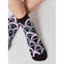 Children's socks with drawings Conte Kids Sof-Tiki, size 22, pink color