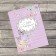 Postcard - Complement "Happy Birthday", butterflies, 8 x 6 cm
