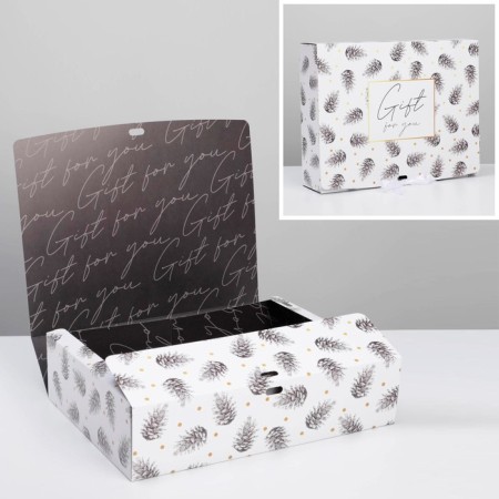 Double -sided folding box “Winter”, 31 x 24.5 x 9 cm, New Year