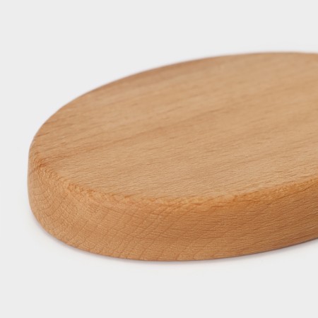 Groot board for canapes and a foodfoto, oval, 15 × 7 × 1.6 cm, beech-3