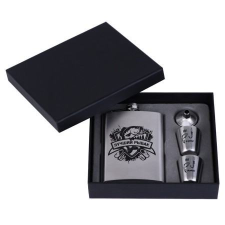 Gift set 4 in 1: Flood 240 ml, glass 30 ml, funnel, 2.5 x 3.5 cm-1