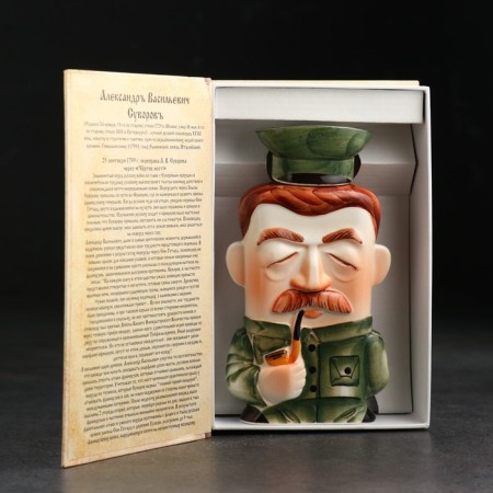 Штоф фарфоровый «Сталин», в упаковке книге-1