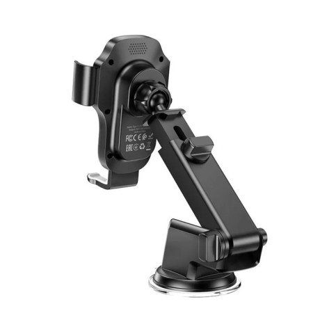 HOCO HW3 car holder, wireless charging, 15 watts, for 4.5-7.0 inches, black-3