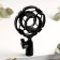 Holder for the microphone Music Life FZ06, Spider, D-4.5/5 cm, 10.5 x 15 cm