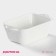 Baking form of heat -resistant ceramics of the Lanzo, 16 × 9.2 cm, white color