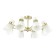 Wilma chandelier, e27 8x40W, color matte gold, white