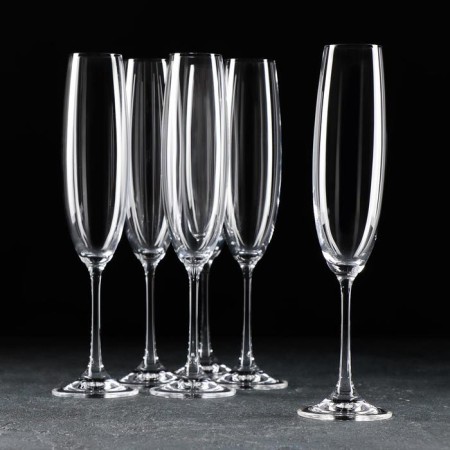 Set of champagne milvus champagne, 250 ml, 6 pcs