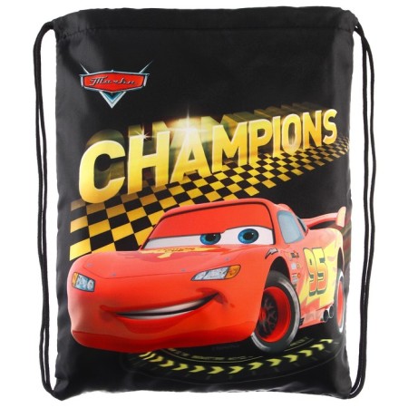 A bag for shoes with a pocket 420*350 mm, cars (soft polyester, density 210d)-1
