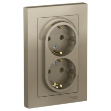 SCHE ATN000524 AtlasDesign, SP, 2 sockets, IP20