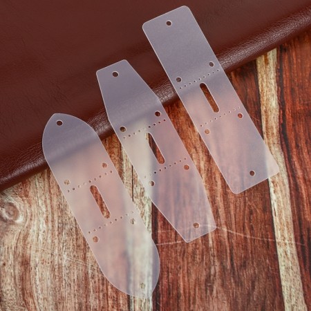 A set of patterns for a hire, 40 mm × 14 cm, 3 pcs, a transparent color-1
