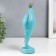 Polystone souvenir "Bbw in a hat with an umbrella" Blue 29x9x12.5 cm