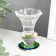 Glass of Glass for 1 candle "Crystal cone - holography" 8.5x5x5.5 cm