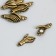 Magnetic metal fastener "Hands" bronze 3x1.3 cm