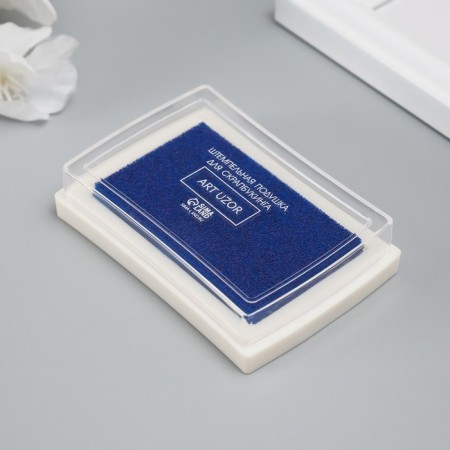 Stamping pillow "Blue" 7.5x5.5x1.8 cm-1