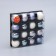 Set of balls plastic D-6 cm, 16 pcs "Riddle" silver-white