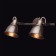 Ringen Chase 2x40W E14 Coffee, golden 22x39x16cm