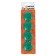 Board magnets, D-4 cm, set 4 pieces, blister, green