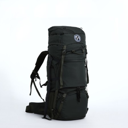 Tourist backpack, TAIF, 100 L, cord department, 2 outer pockets, Khaki color