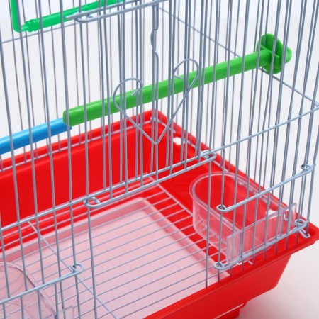 Poultry cell equipped BD-1/1D, 30 x 23 x 39 cm, red (packing 12 pcs)-6