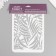 Plastic stencil "palm leaves", 16x24 cm