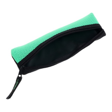 Penal soft, 1 department, 60 x 195 mm, flat, PMP 03-73 with a notebook for a notebook, bright green 57432-4