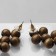Earrings "Vakanda" style, weaving, brown color