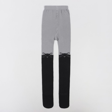 Pantyhose children, gray color, height 152-158