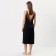 Night shirt female, black color, size 46