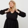 Women's dress Midy Mist Plus-Size, R.54, Black