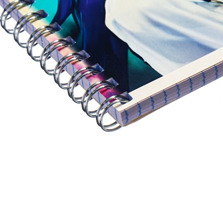 A notebook of 60 sheets in a cage on the crest "Girl Spring", cover Combined Cardboard, Uf-Loks, Mix-2