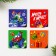New Year. Magnetic bookmarks “Gas Gas in the New Year”, on a postcard, 4 pcs