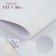 Artificial leather, with an adhesive base, 137 × 50 cm, 0.5 mm, white color