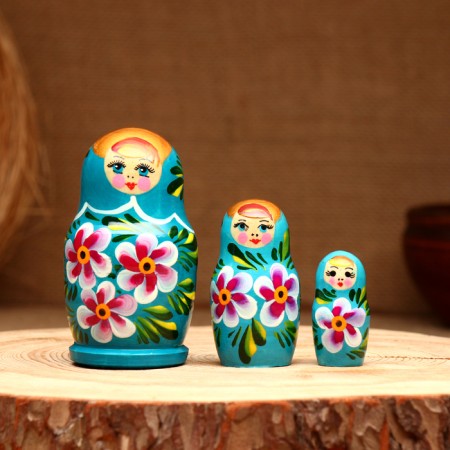 Nesting doll 3x-doll, "Taisiya beauty", 10-11 cm