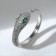 The Ring "Snake" is small, white-green color in silver, dimensionless