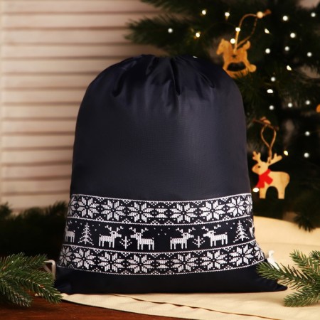 New Year's bag on the lace, black color-1
