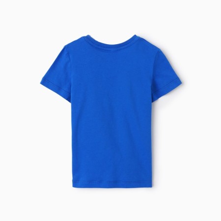T -shirt for a boy, blue color, height 116 cm-3