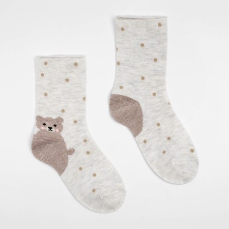 Cashmere children's socks, milk color, size 18-20-1