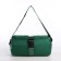 Youth bag with zipper, green color
