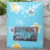 Star coverlet 110x140cm, turquoise, calico 120g/m, HL 100%