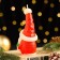 Decorative candle "Fairytale Santa", 5.7x5.8x13.2 cm, red