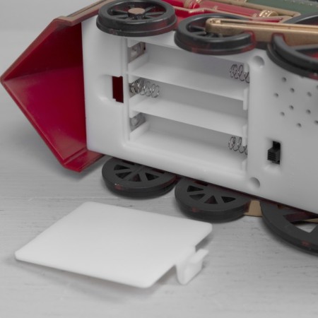LED figure "Train" 48 × 20 × 9.5 cm, plastic, AAX3 batteries (not complete), USB, glow warm white-2
