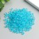 Beads for creativity Plastic "Crystal with Blue faces" set of 20 grams 0.4x0.6x0.6 cm