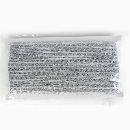 Weekenaya silver braid 1.5 cm winding 25 meters-3