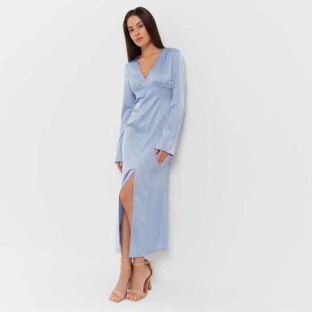 Women's silk dress Mist: Classic Collection p. 44, blue color-5