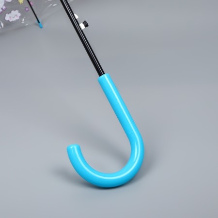 Umbrella - semi -automatic cane "unicorns", 8 spokes, r = 43 cm, color mix-10
