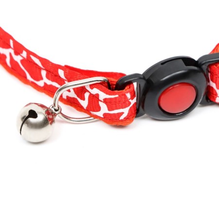 Fly collar "giraffe", 30 x 1 cm, red-2